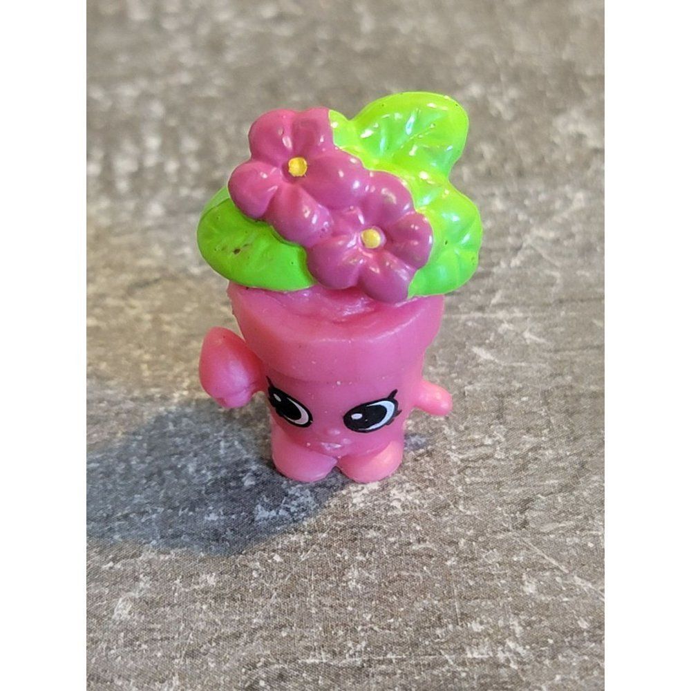 Mini moose Shopkins flower‎ plant pot toy figure